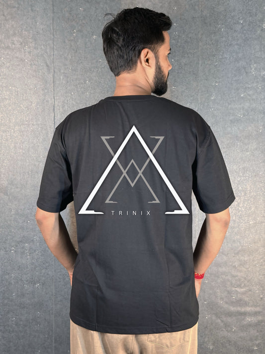 TRINIX Oversized Drop Shoulder Tee – Black