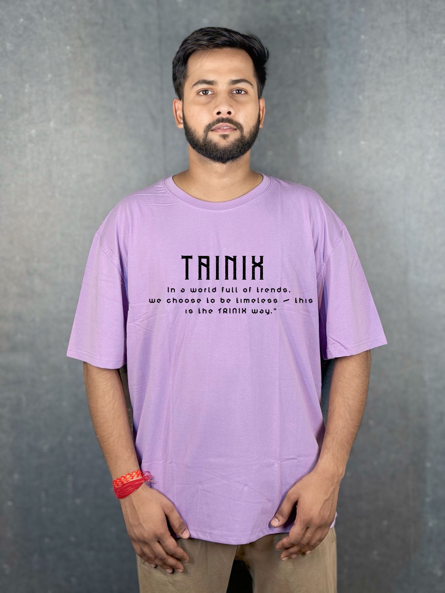 TRINIX Oversized Drop Shoulder Tee –  Lavender