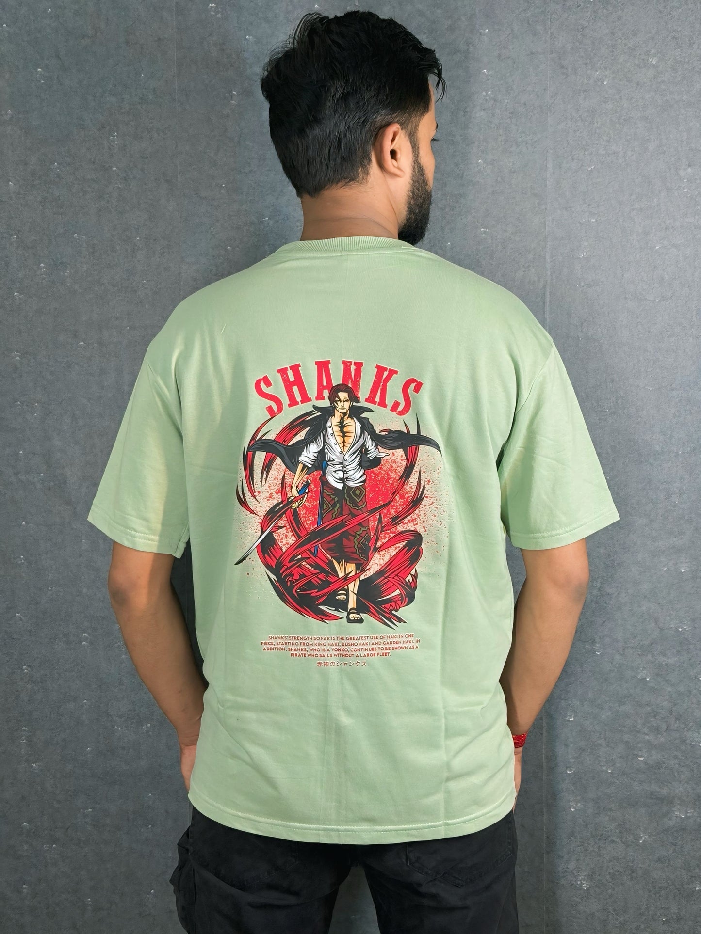 Shanks Warrior Oversized Tee – Sage Green