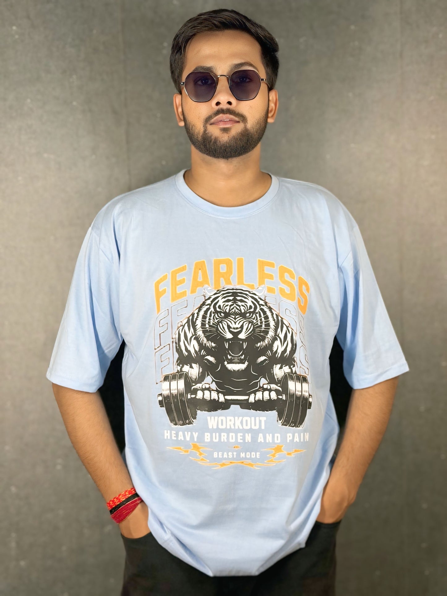 TRINIX Premium Oversized T-Shirt Sky Blue