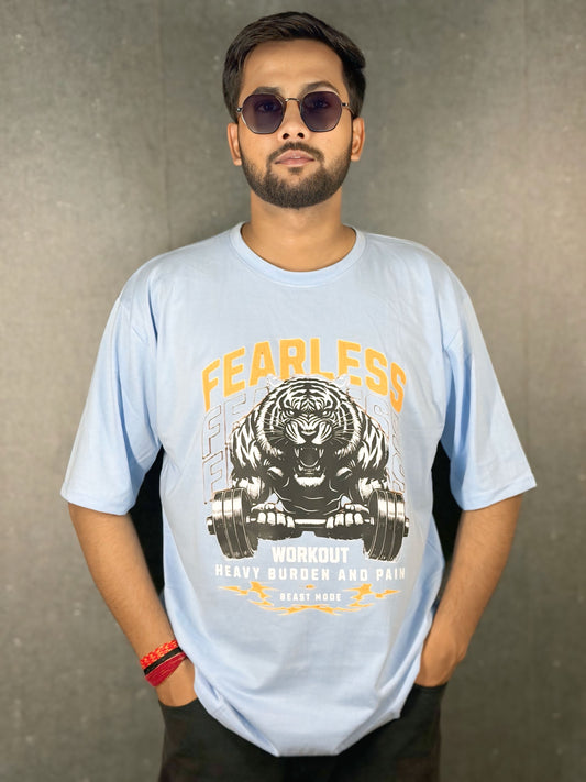 TRINIX Premium Oversized T-Shirt Sky Blue