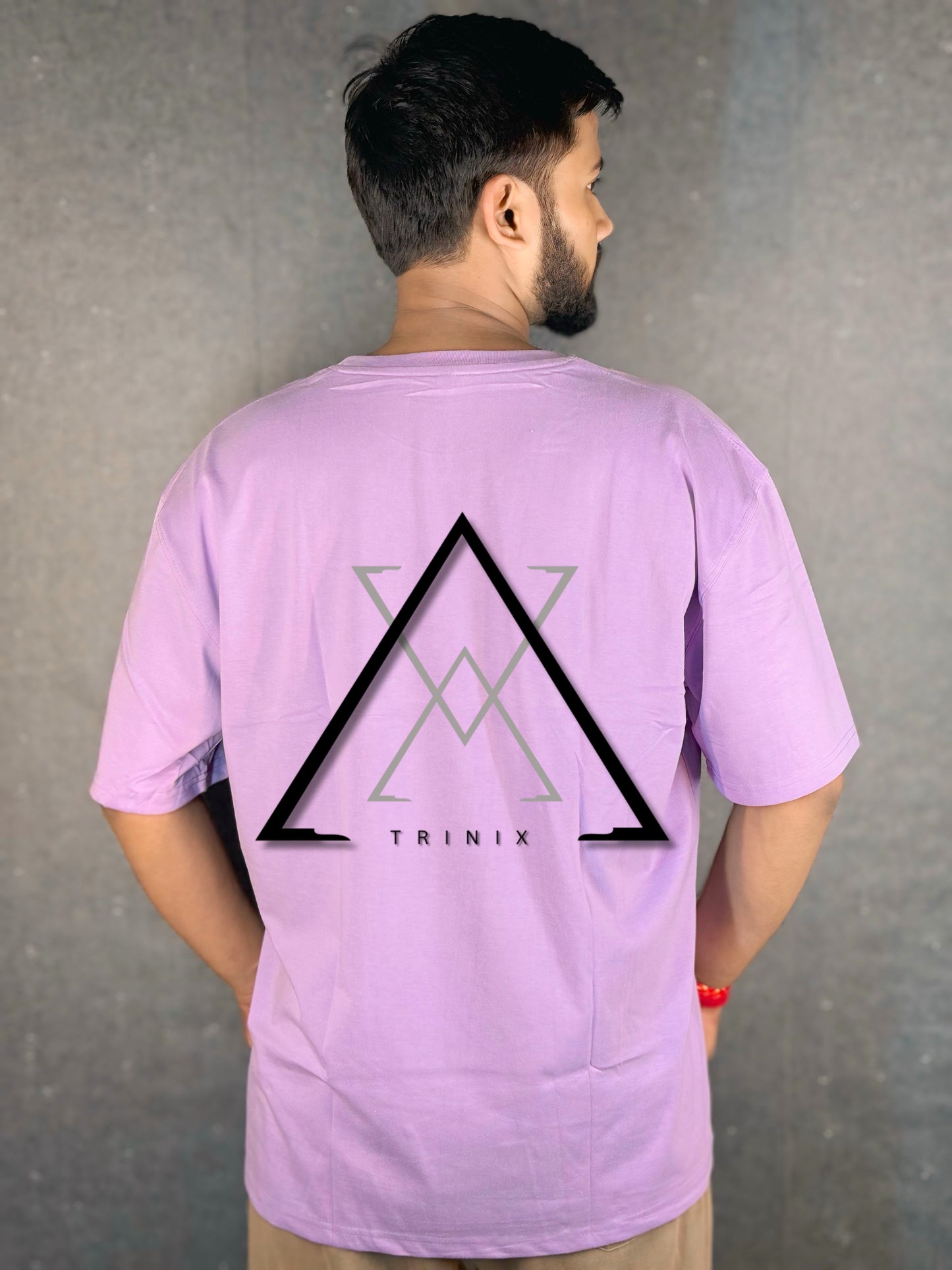 TRINIX Oversized Drop Shoulder Tee –  Lavender