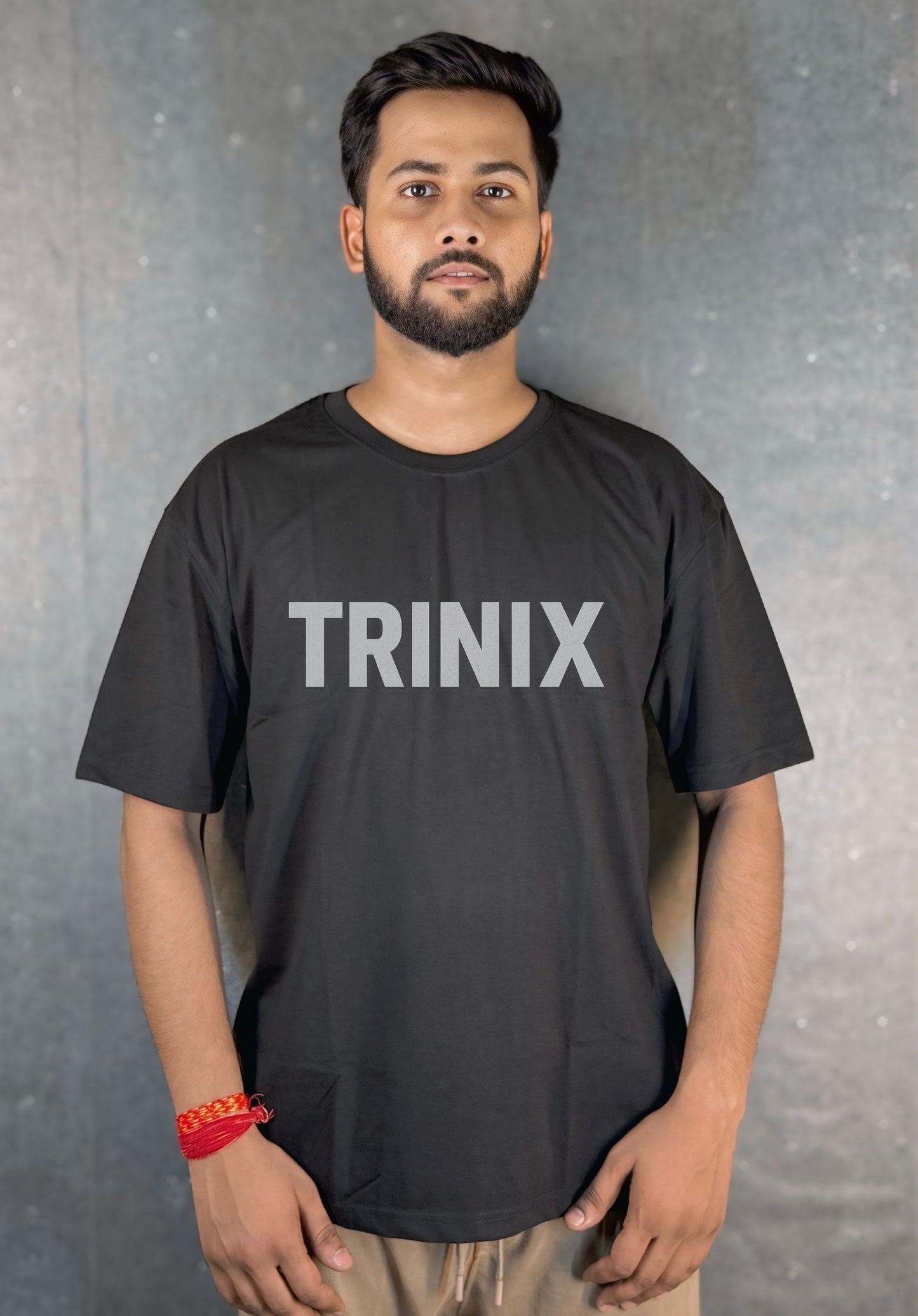TRINIX Oversized Drop Shoulder Tee – Black