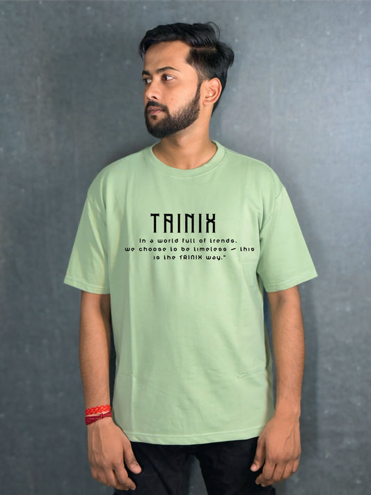 TRINIX Oversized Drop Shoulder Tee – Sage green